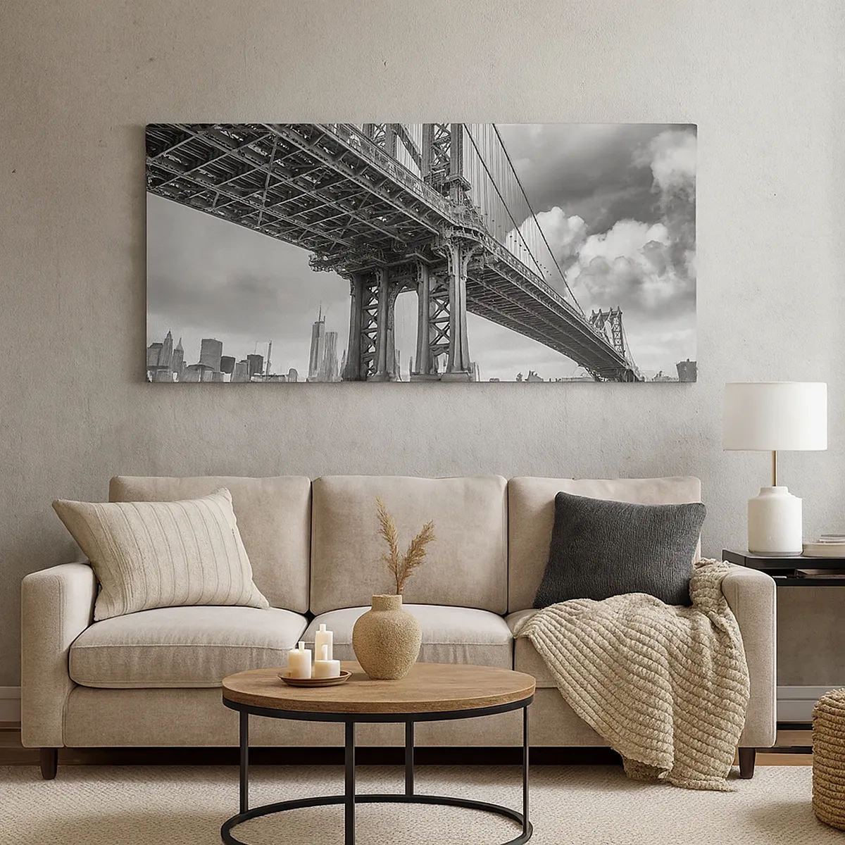 Canvastavla - Bild på duk - Till stadens hjärta - 30x30 cm