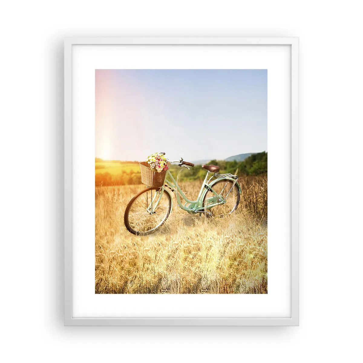 Affisch i vit ram - Jag stannar här en stund - 40x50 cm