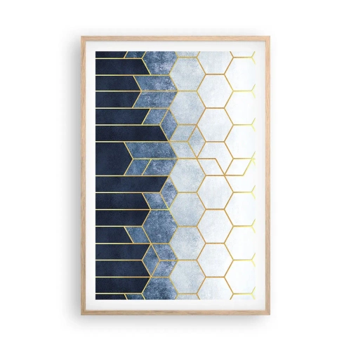 Affisch i ram av ljusek - Komposition i synkoprytm - 61x91 cm