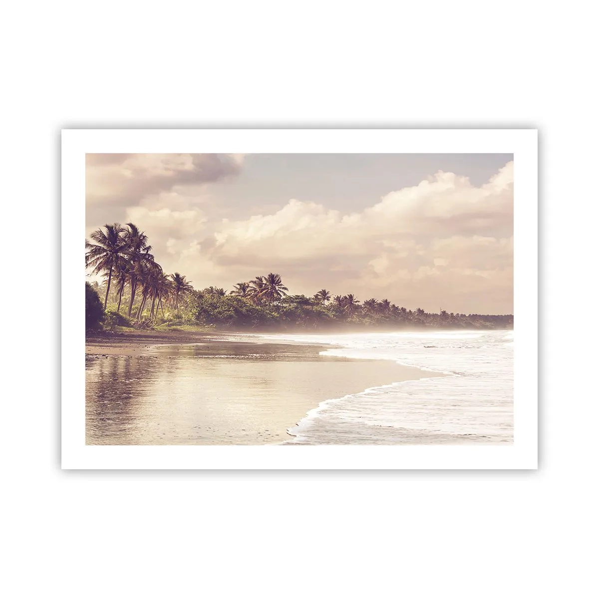 Affisch - Vågornas smekning - 70x50 cm