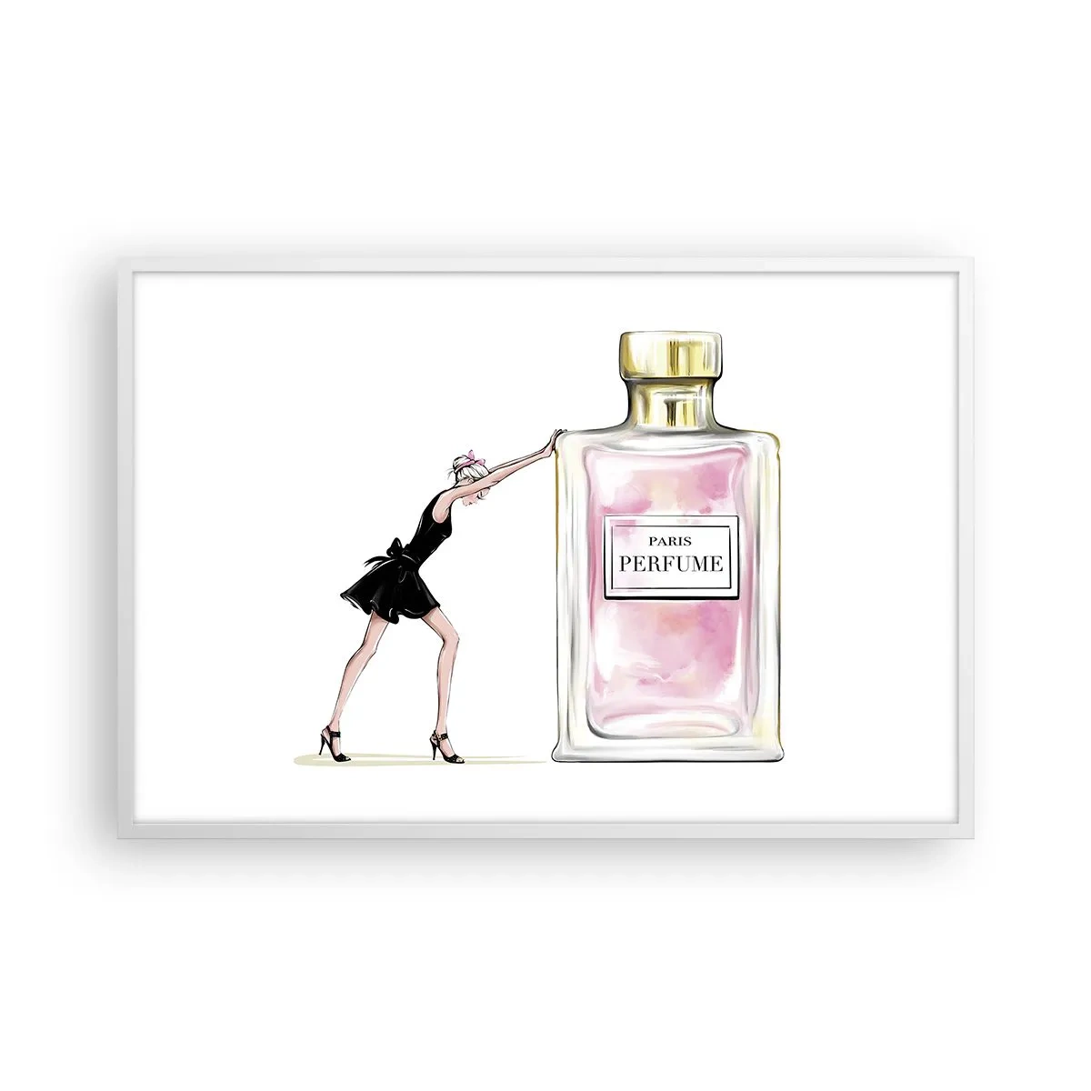 Affisch i vit ram - Kvinnlighetens kärna - 91x61 cm