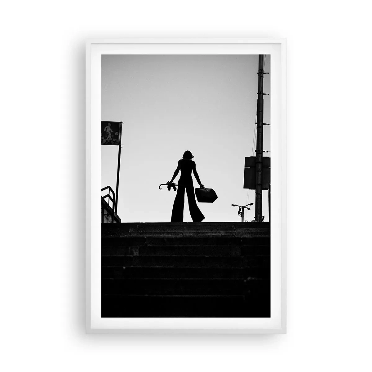 Affisch i vit ram - Stadsvandring - 61x91 cm