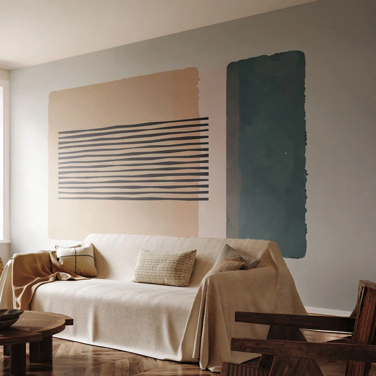 Fototapet på mått Premium Canvas - Allt väl - Abstraktion, Grafik, Minimalism