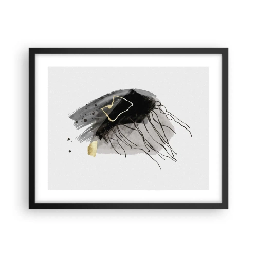 Affisch i svart ram - I svart och guld - 50x40 cm