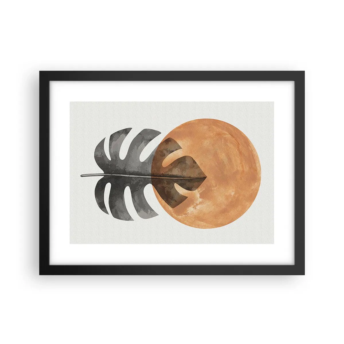 Affisch i svart ram - Alltid solen - 40x30 cm