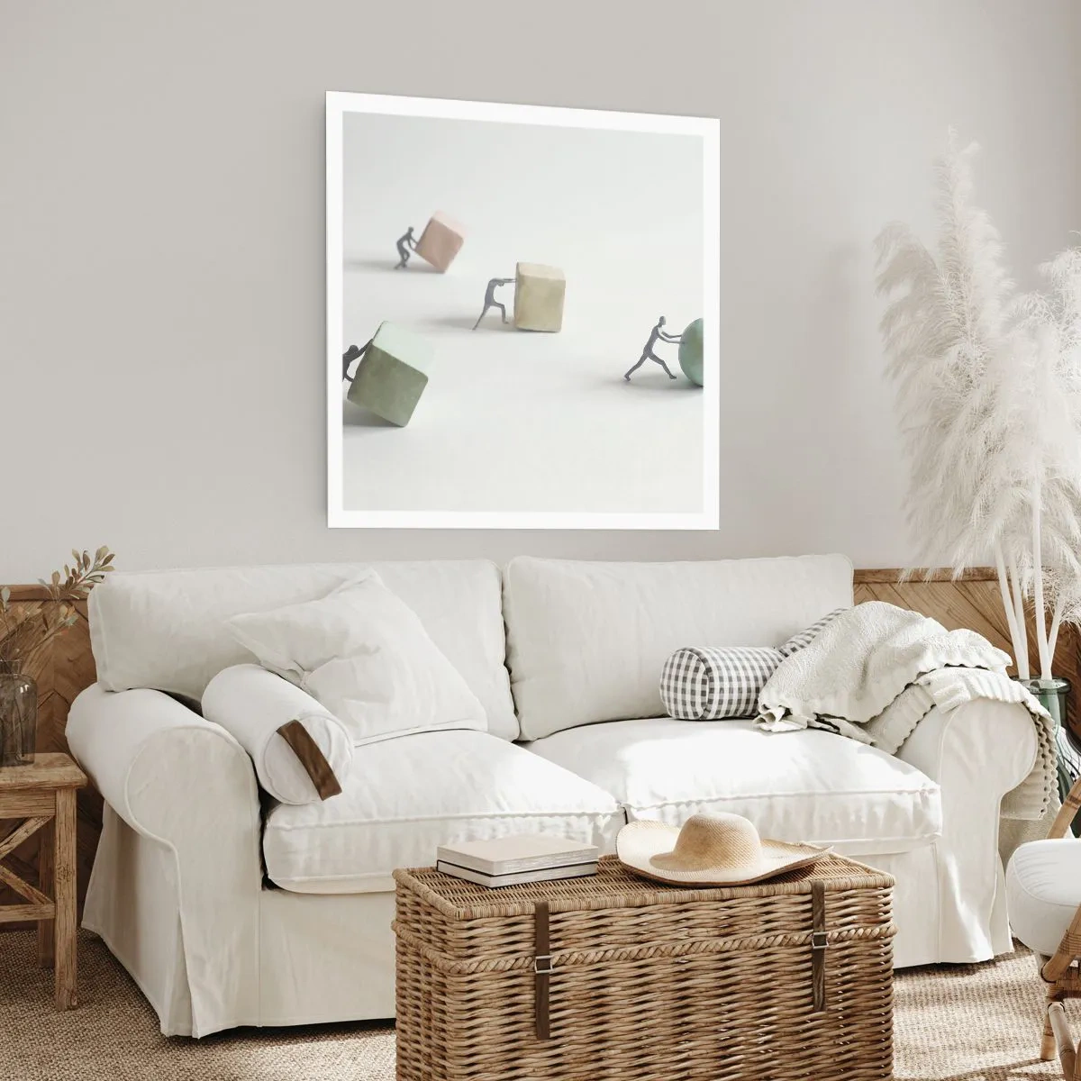 Affisch - Livet leker - 60x60 cm