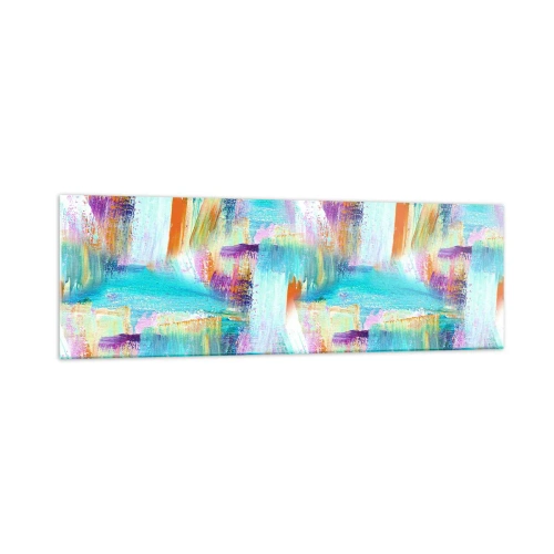 Glastavla - Bild på glas - Glatt klotter - 160x50 cm