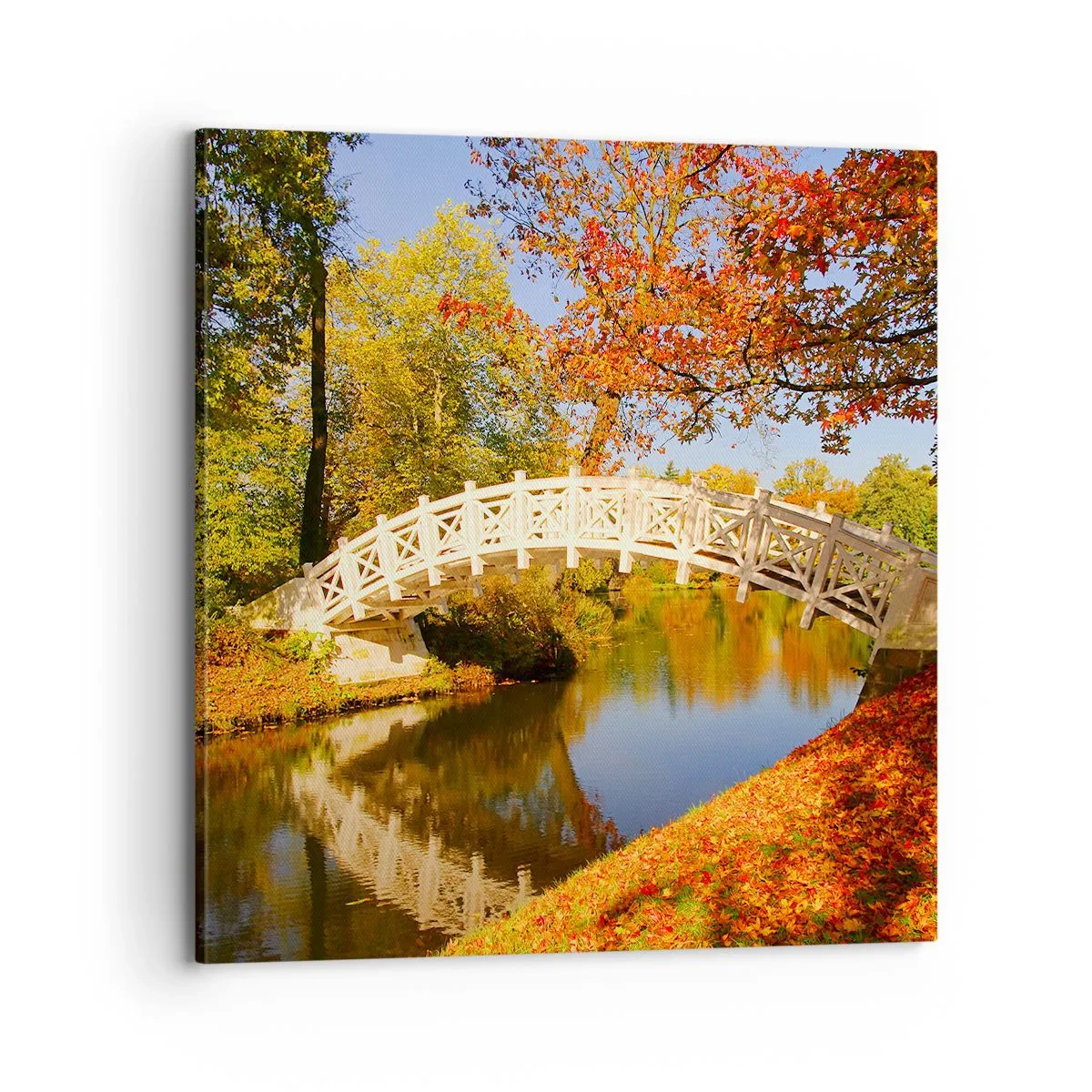 Canvastavla - Bild på duk - På suckarnas vita bro - 70x70 cm