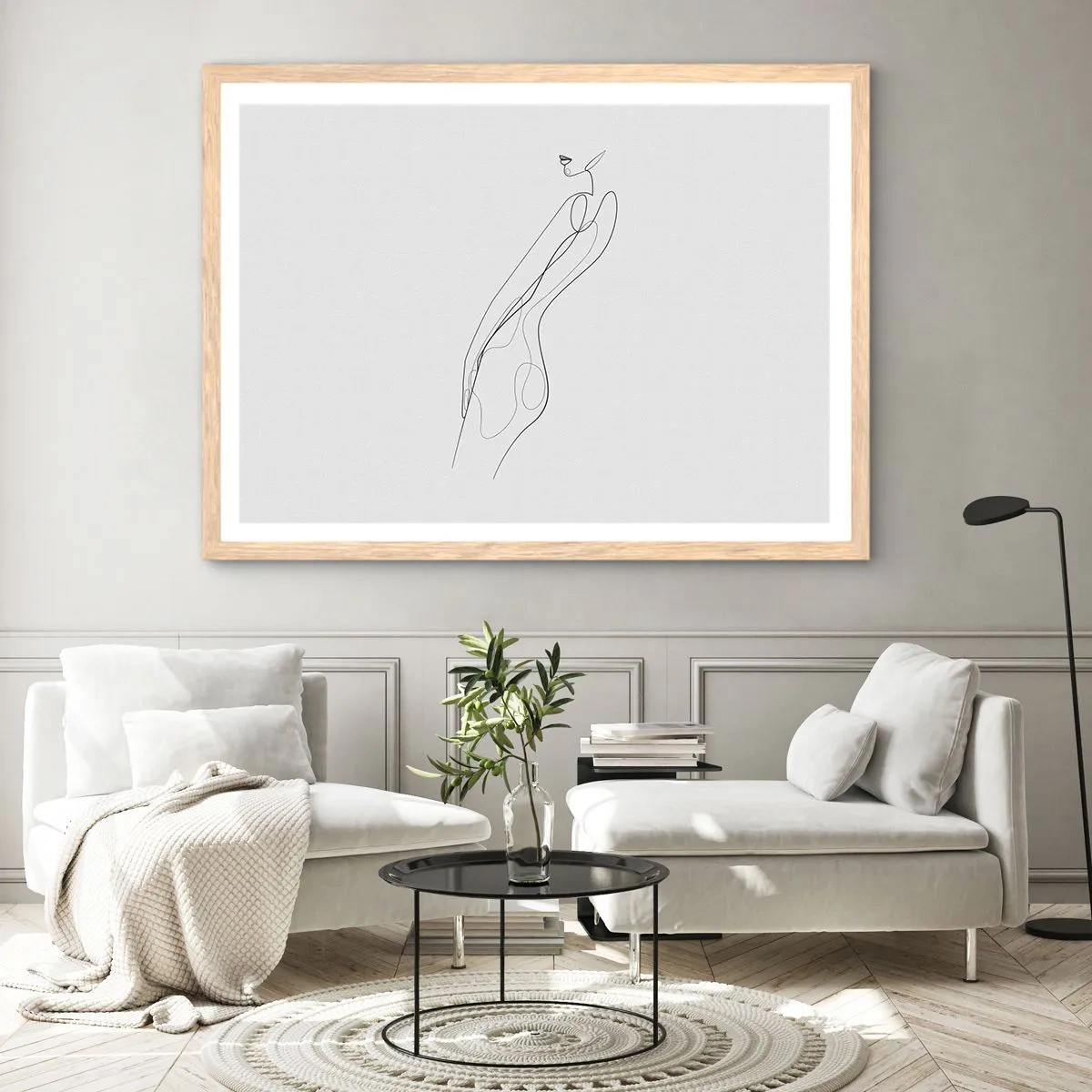 Affisch i ram av ljusek - Bara en utfästelse - 70x50 cm