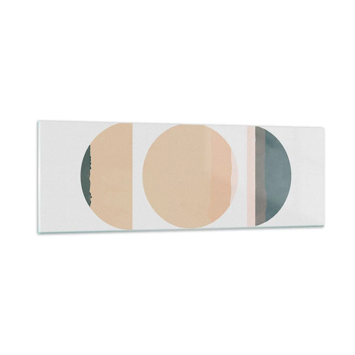 Glastavla - Bild på glas - Hjul efter hjul - 90x30 cm