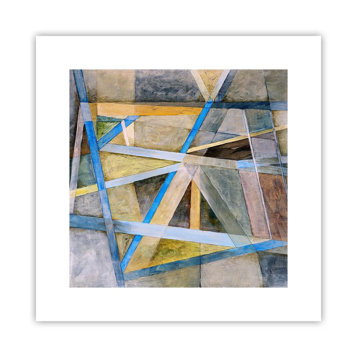 Affisch - Rakt fram eller diagonalt? - 30x30 cm