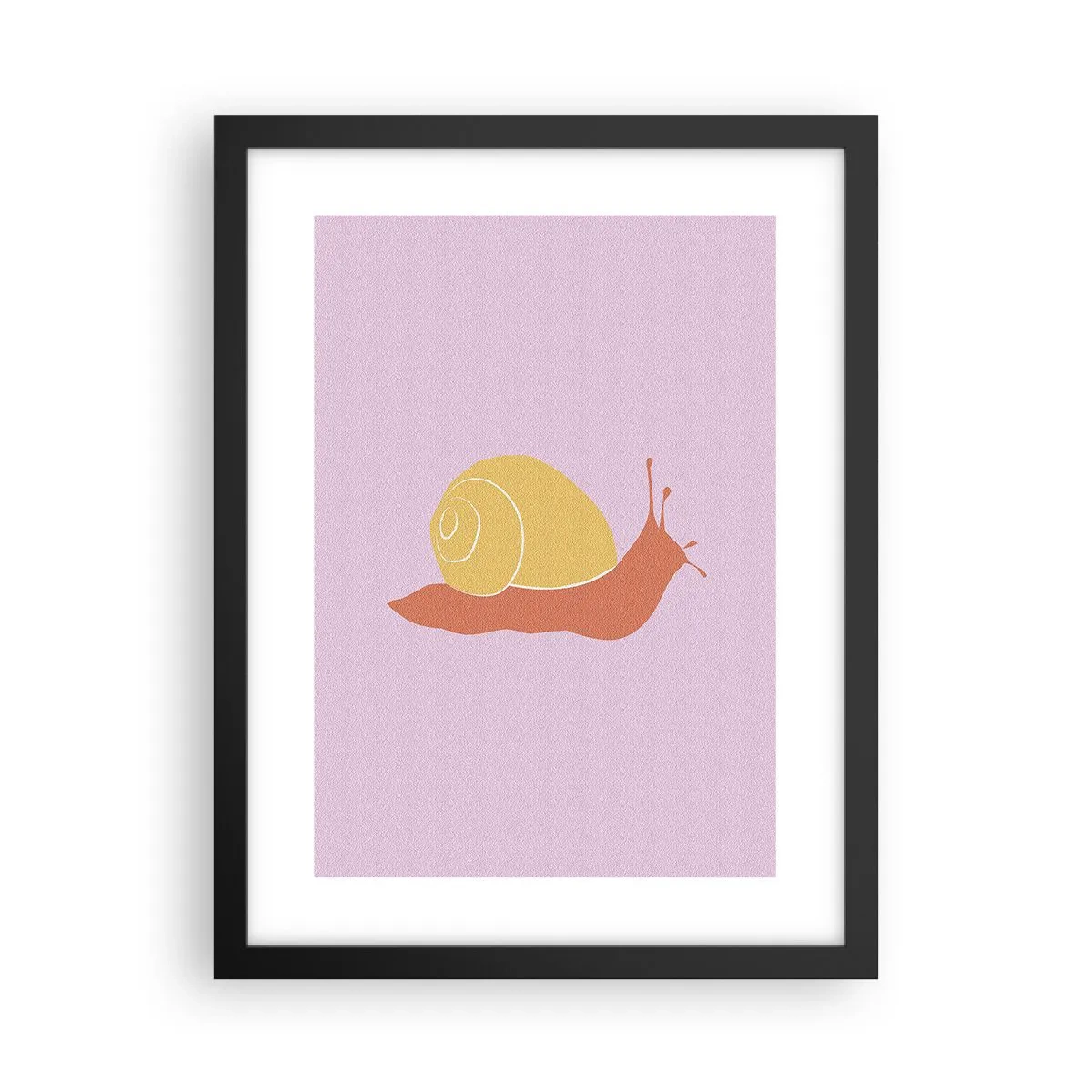 Affisch i svart ram - Det är ingen brådska - 30x40 cm