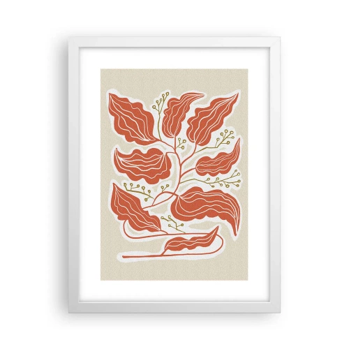 Affisch i vit ram - Folkligt och naturligt - 30x40 cm