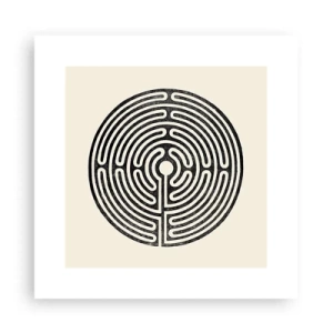 Affisch - Mystisk ordning - 30x30 cm