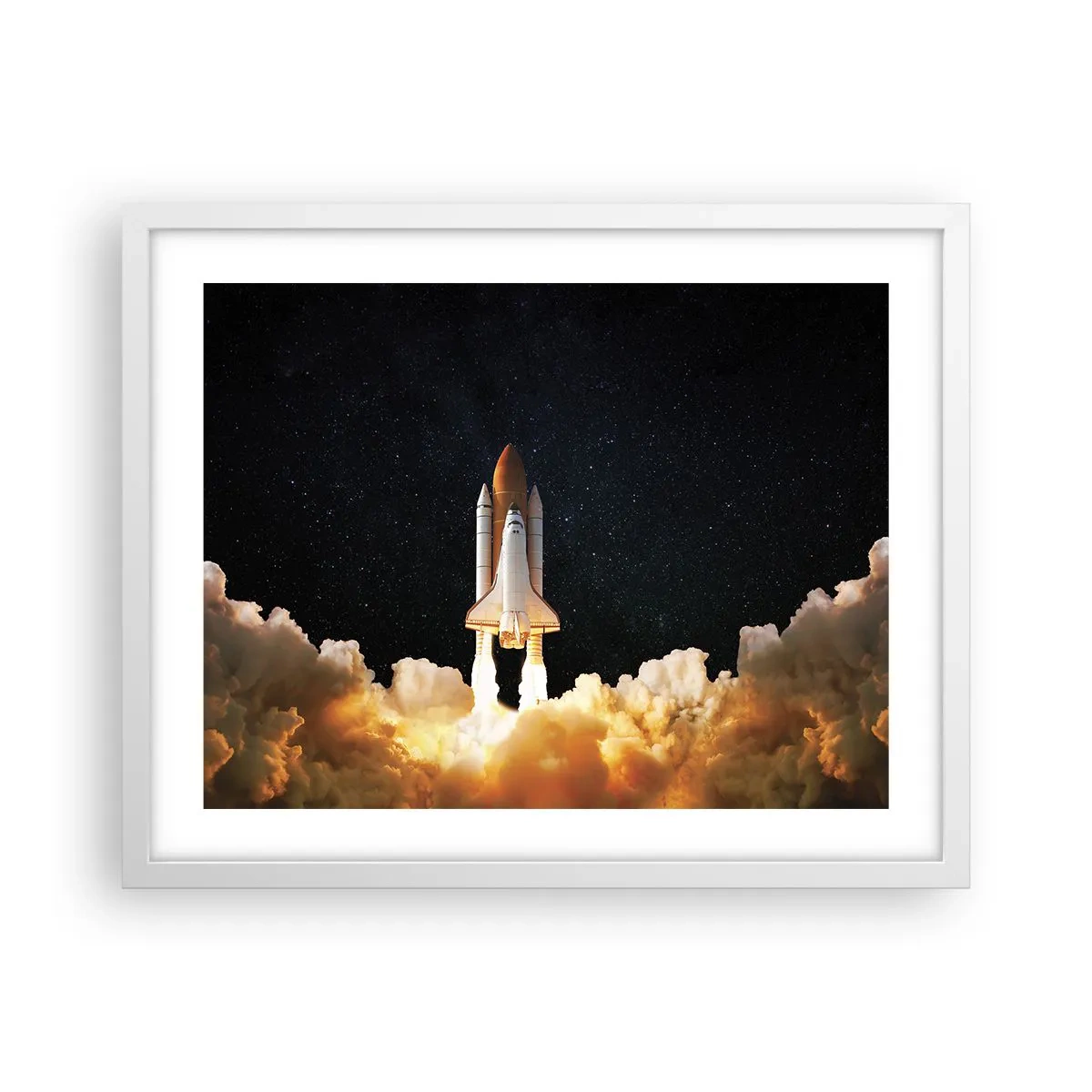 Affisch i vit ram - Ad astra! - 50x40 cm