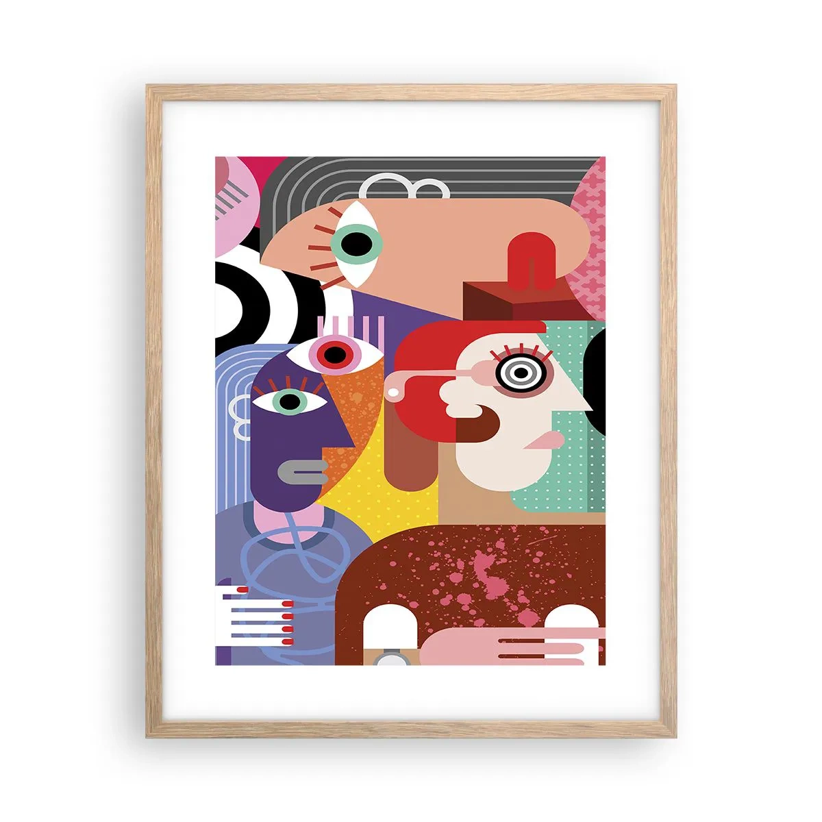 Affisch i ram av ljusek - Vi är från Picasso - 40x50 cm