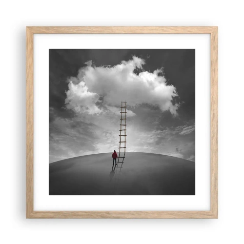 Affisch i ram av ljusek - Allt är möjligt - 40x40 cm