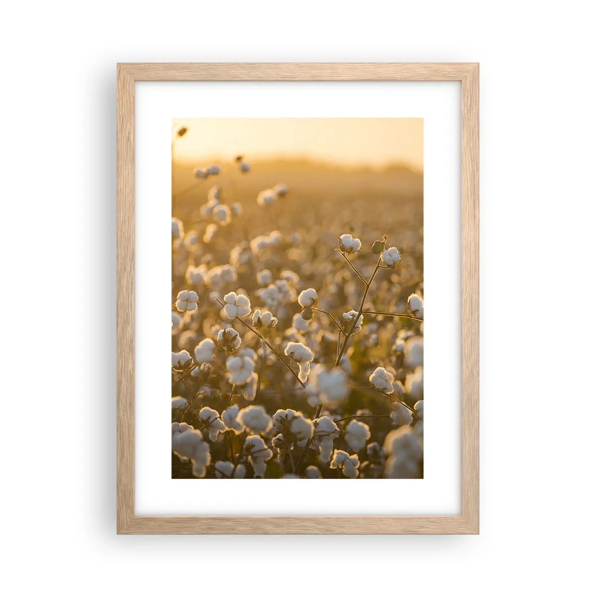 Affisch i ram av ljusek - Fluffigt fält - 30x40 cm