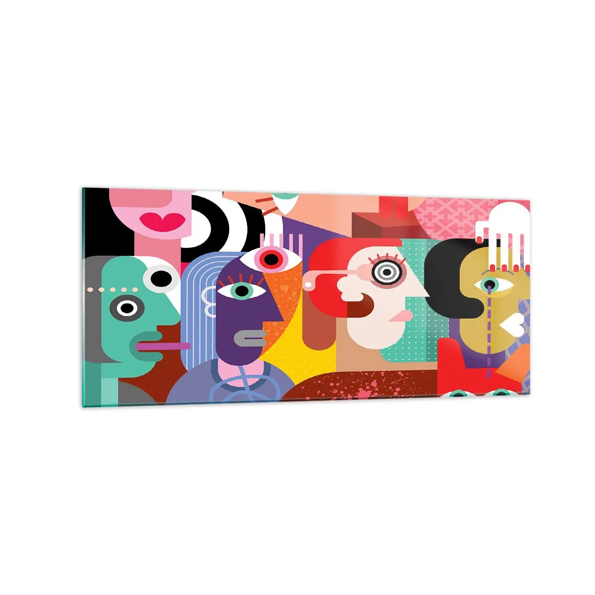 Glastavla - Bild på glas - Vi är från Picasso - 120x50 cm