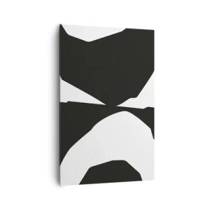 Canvastavla - Bild på duk - Positiv-negativ - 80x120 cm