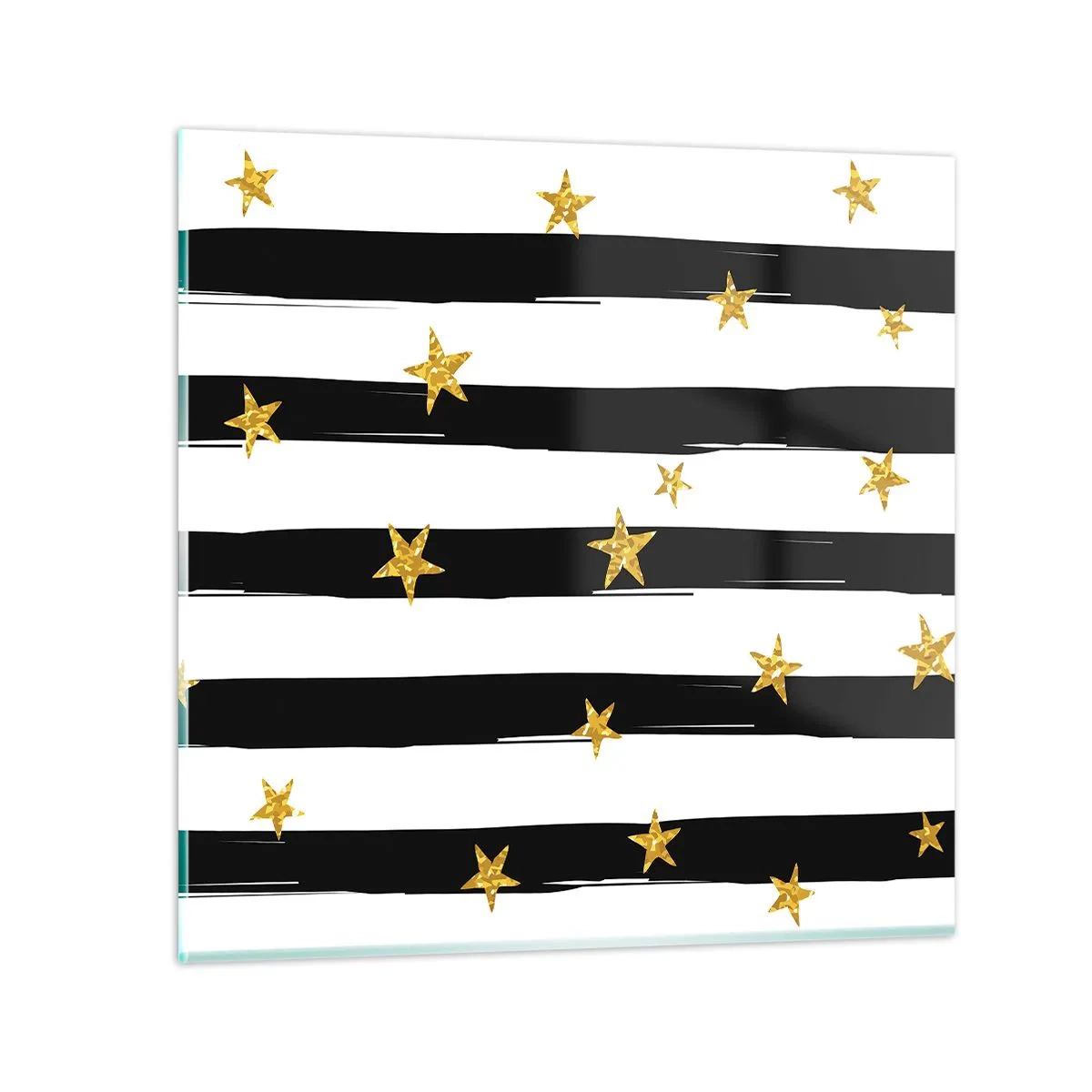 Glastavla - Bild på glas - Alla är vi födda under lycklig stjärna - 70x70 cm