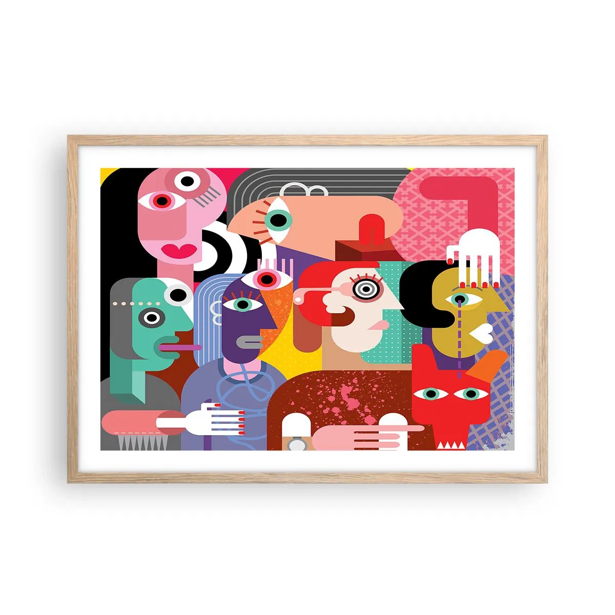 Affisch i ram av ljusek - Vi är från Picasso - 70x50 cm