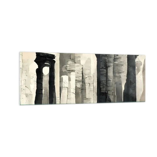 Glastavla - Bild på glas - Antikens majestät - 140x50 cm