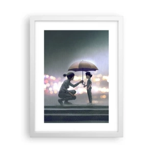 Affisch i vit ram - Och allt är väl nu - 30x40 cm