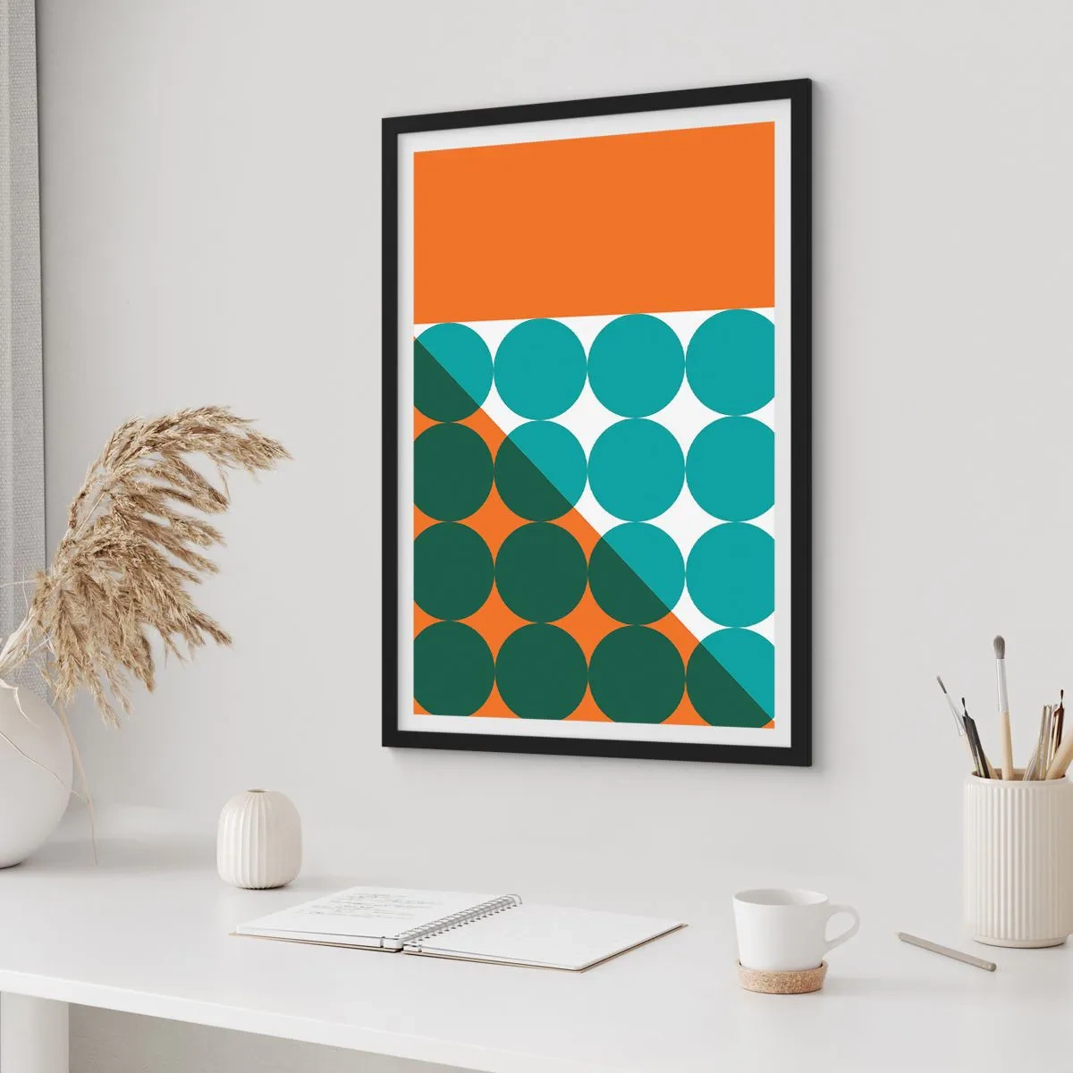 Affisch i svart ram - Uppåt och på diagonalen - 61x91 cm