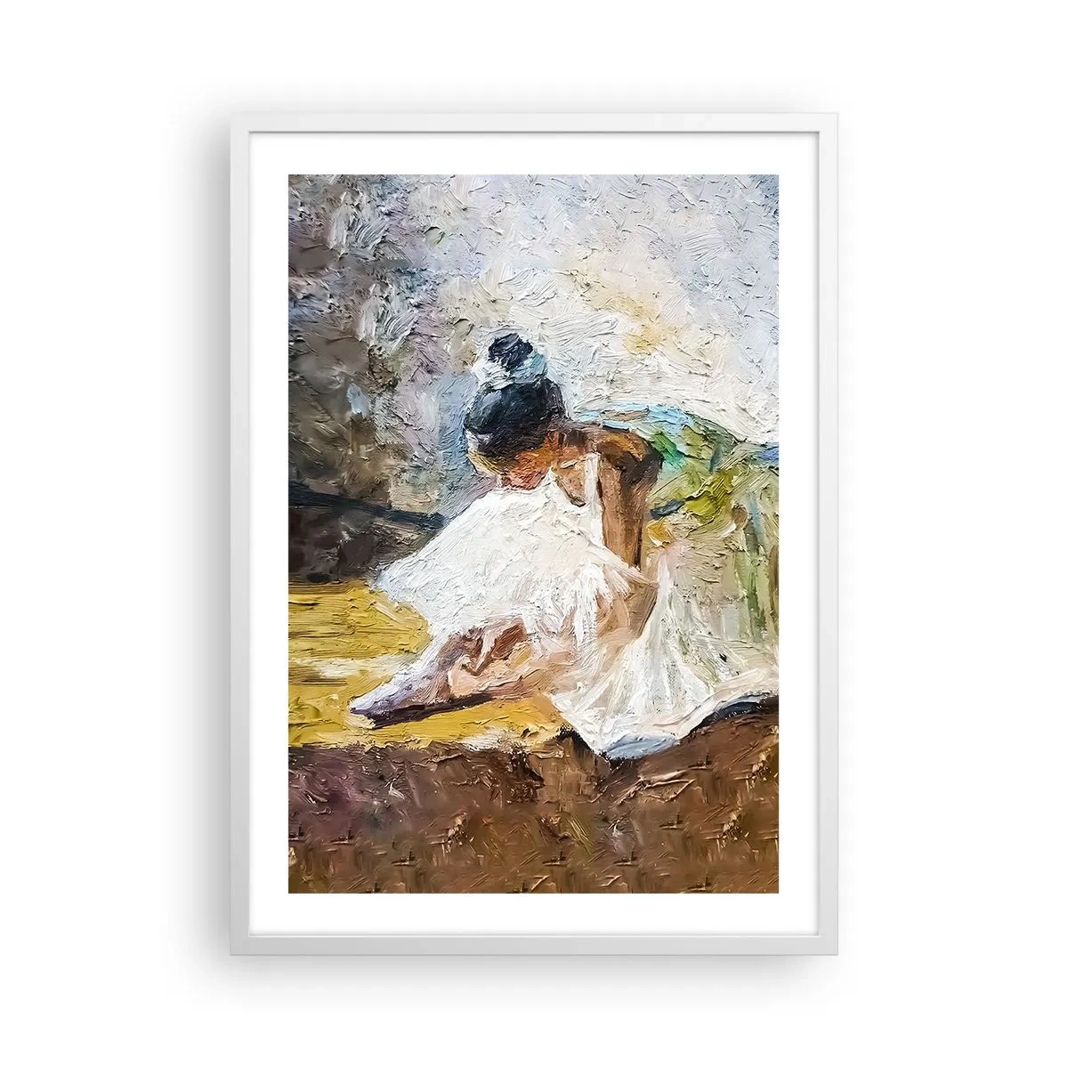 Affisch i vit ram - Från Degas tavla - 50x70 cm