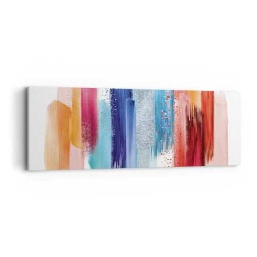 Canvastavla - Bild på duk - Upp och ner  - 90x30 cm