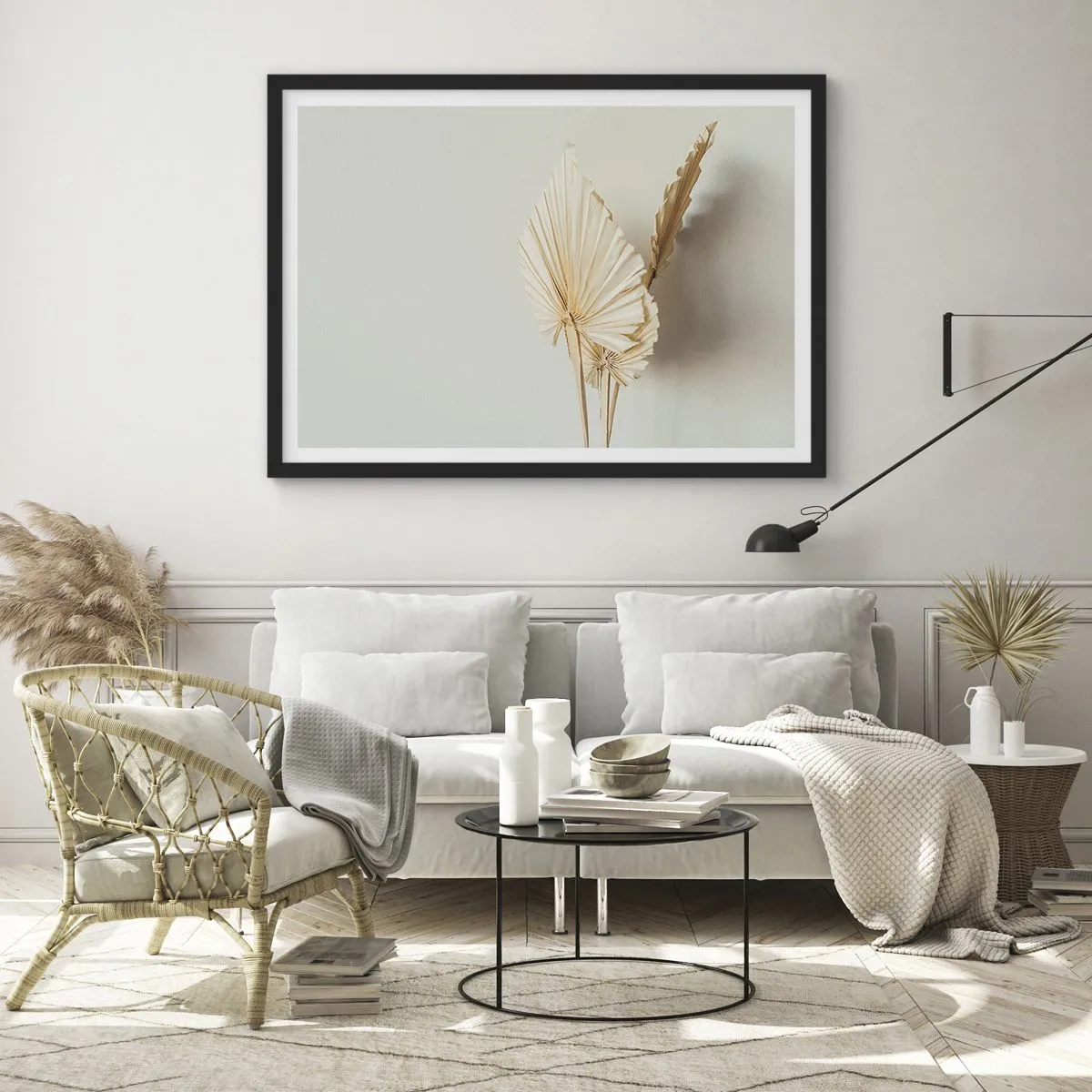 Affisch i svart ram - När du behöver stillhet - 100x70 cm