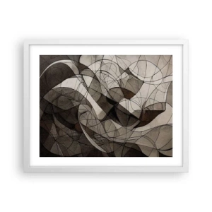 Affisch i vit ram - Cirkulation av jordens färger - 50x40 cm