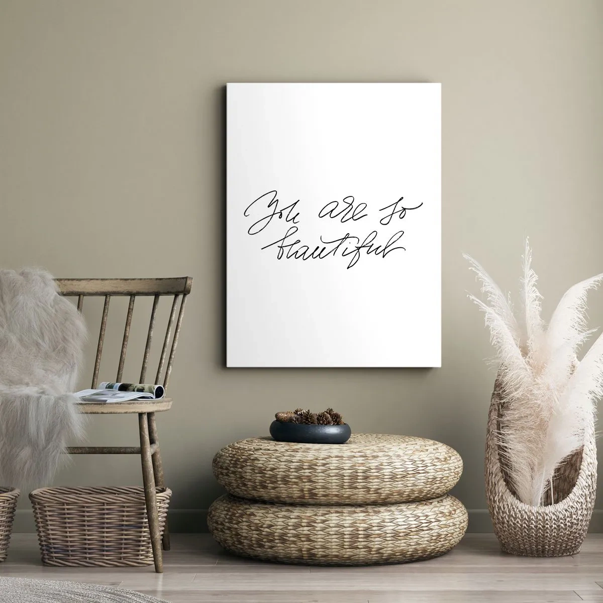 Canvastavla - Bild på duk - Verkligen, tro mig... - 65x120 cm