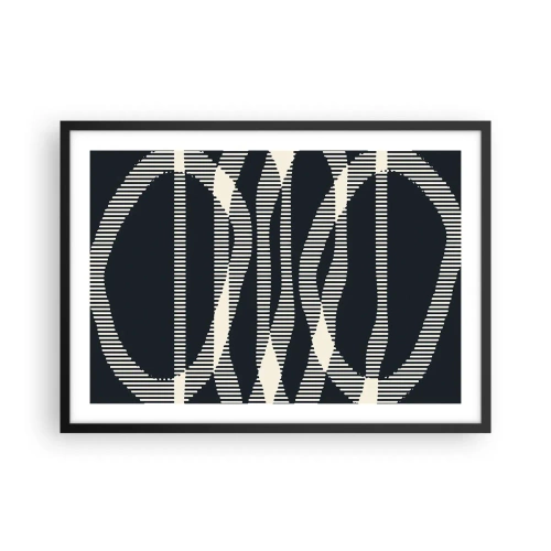 Affisch i svart ram - Försök att bryta mörkret - 70x50 cm