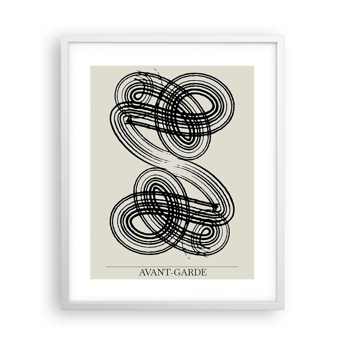 Affisch i vit ram - Det kom ut spontant - 40x50 cm