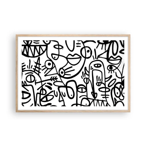 Affisch i ram av ljusek - Ansikten och hägringar - 91x61 cm