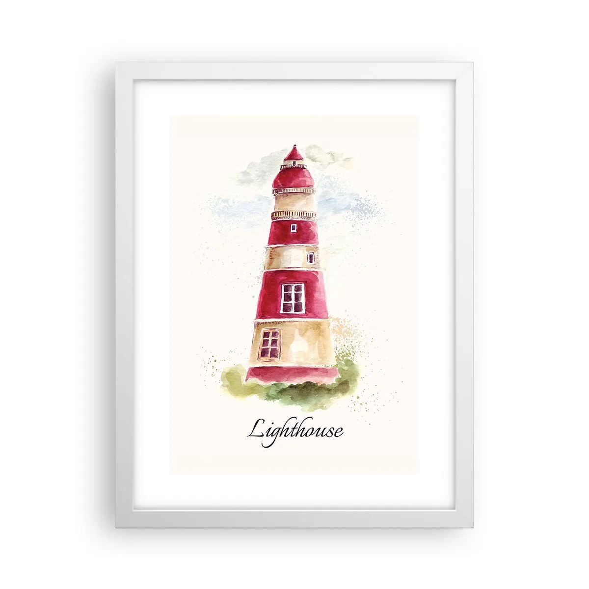 Affisch i vit ram - Det är alltid något väder - 30x40 cm