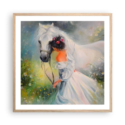 Affisch i ram av ljusek - Ur en vacker dröm - 60x60 cm