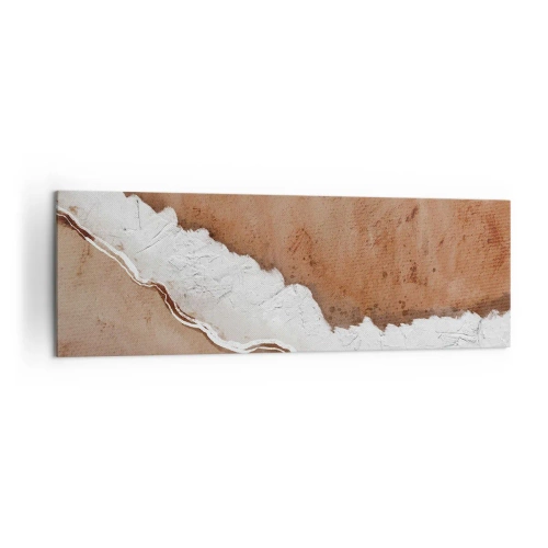 Canvastavla - Bild på duk - I jordnära färger - 160x50 cm
