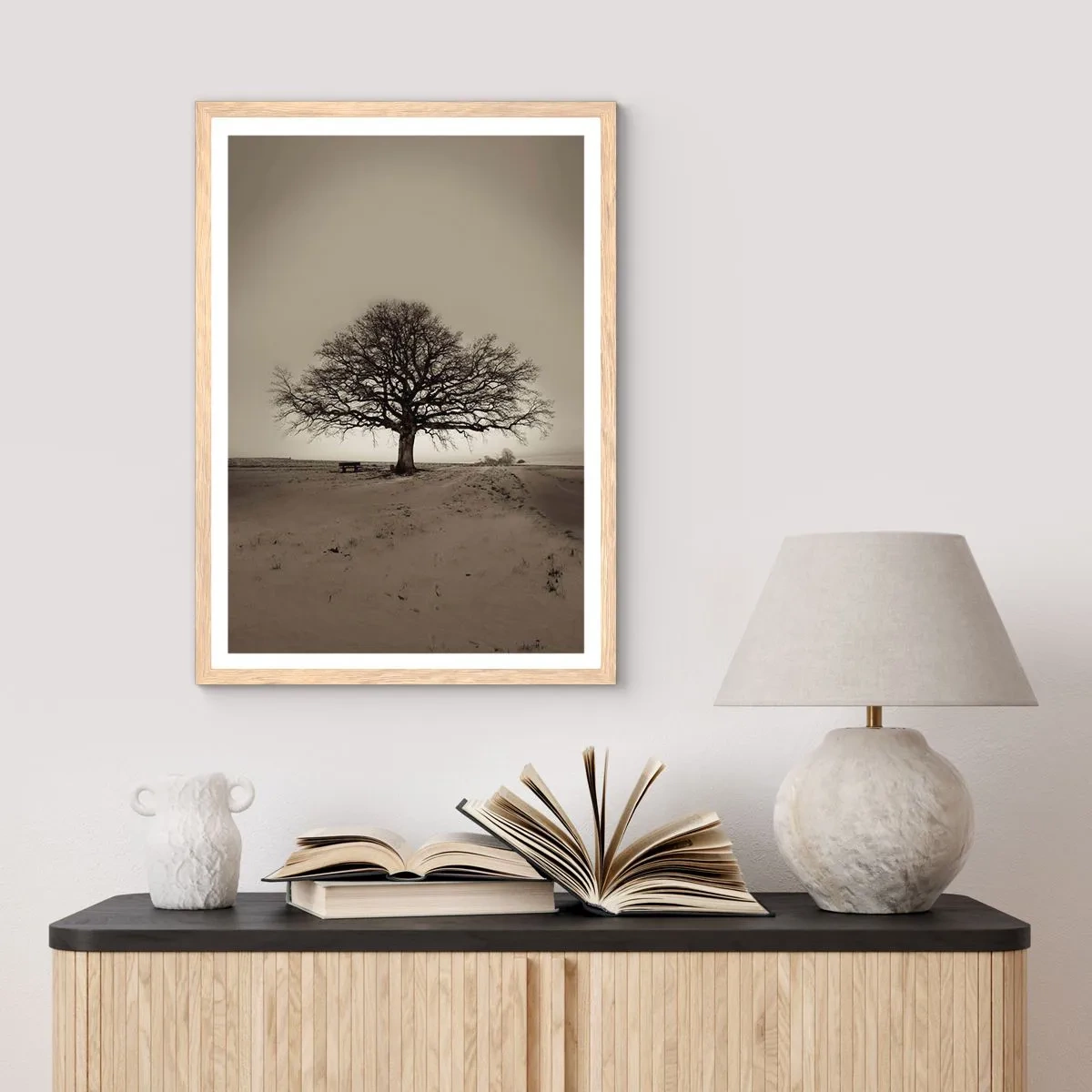 Affisch i ram av ljusek - Härifrån till evighet - 70x100 cm