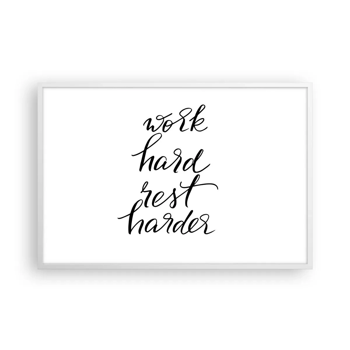 Affisch i vit ram - Livsbalans - 91x61 cm