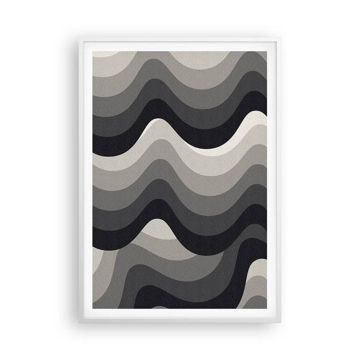 Affisch i vit ram - Våg efter våg - 70x100 cm