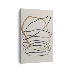 Canvastavla - Bild på duk - Komposition: besittande dans - 80x120 cm