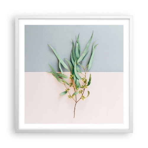 Affisch i vit ram - Pastellens subtilitet - 60x60 cm