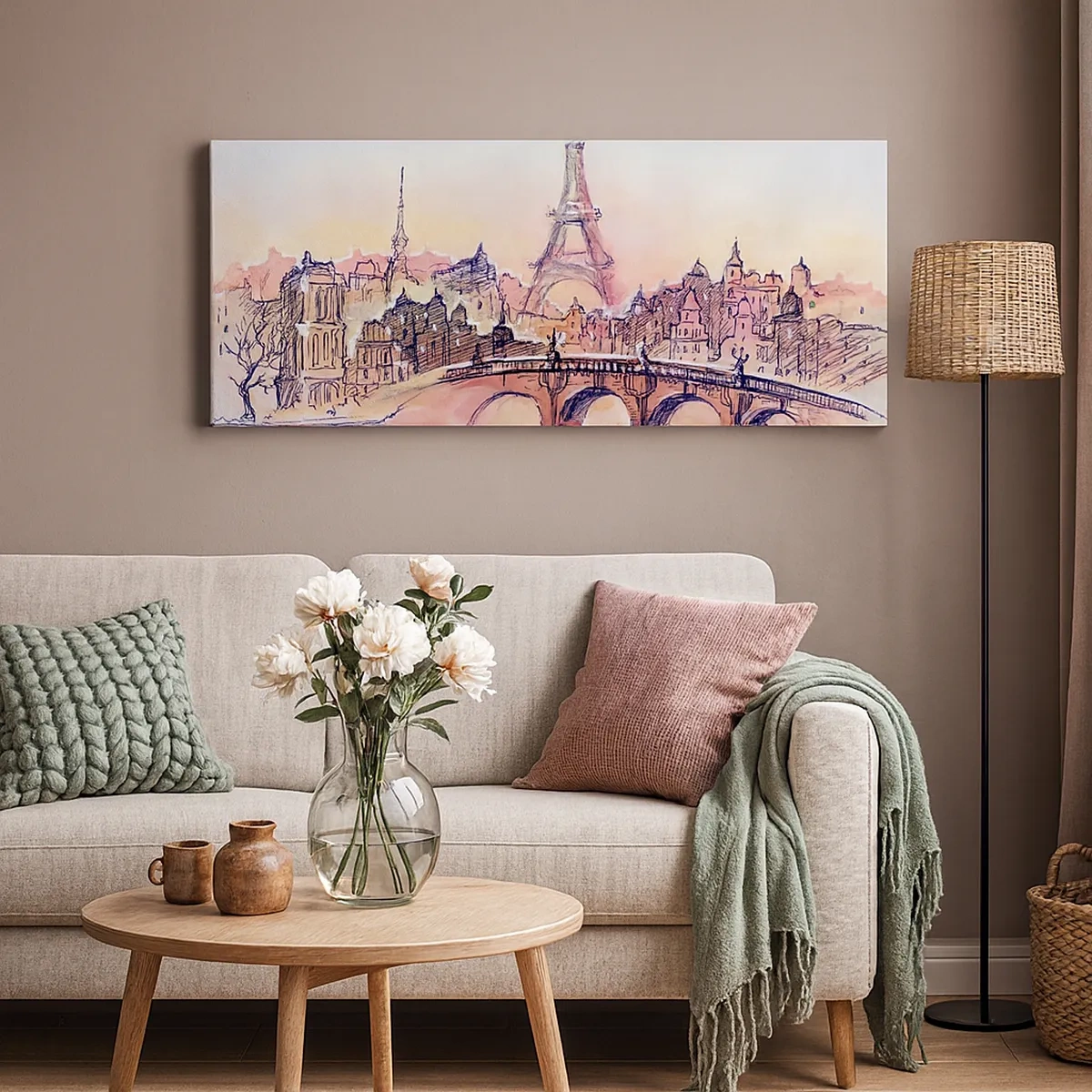 Canvastavla - Bild på duk - Den enda staden av denna art i världen - 30x30 cm