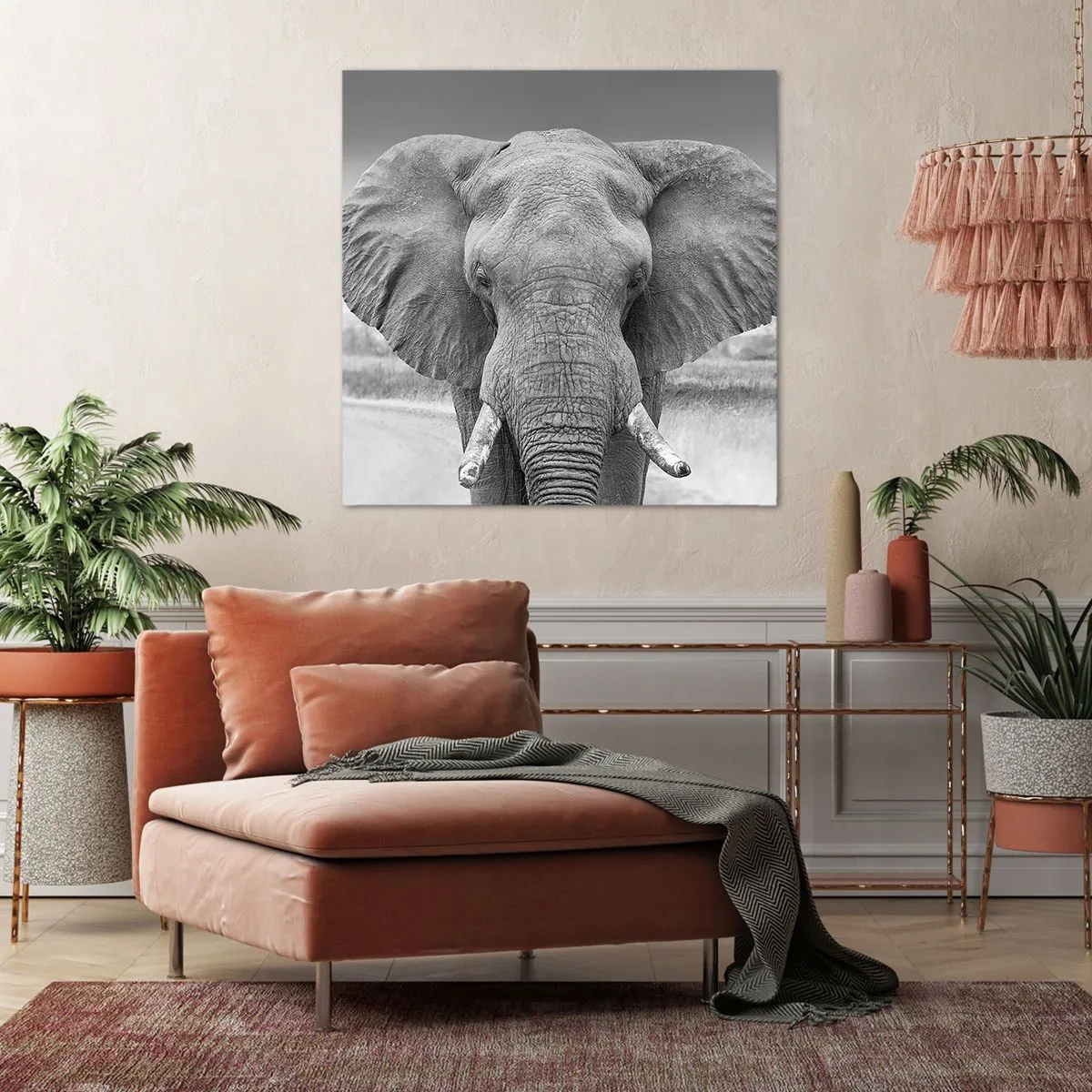 Canvastavla - Bild på duk - Välkommen till min värld - 50x50 cm