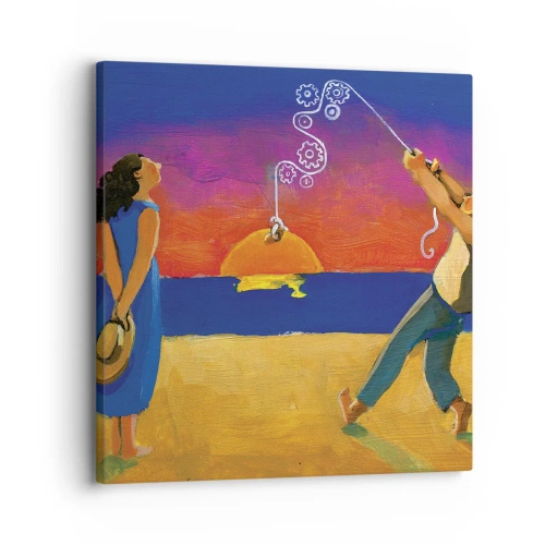 Canvastavla - Bild på duk - Mer än en stjärna från himlen - 30x30 cm