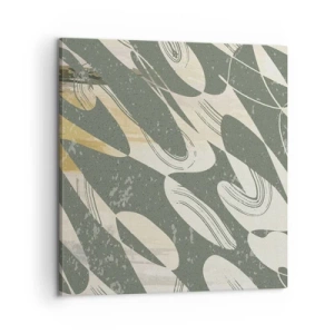 Canvastavla - Bild på duk - Rytmisk abstraktion - 60x60 cm