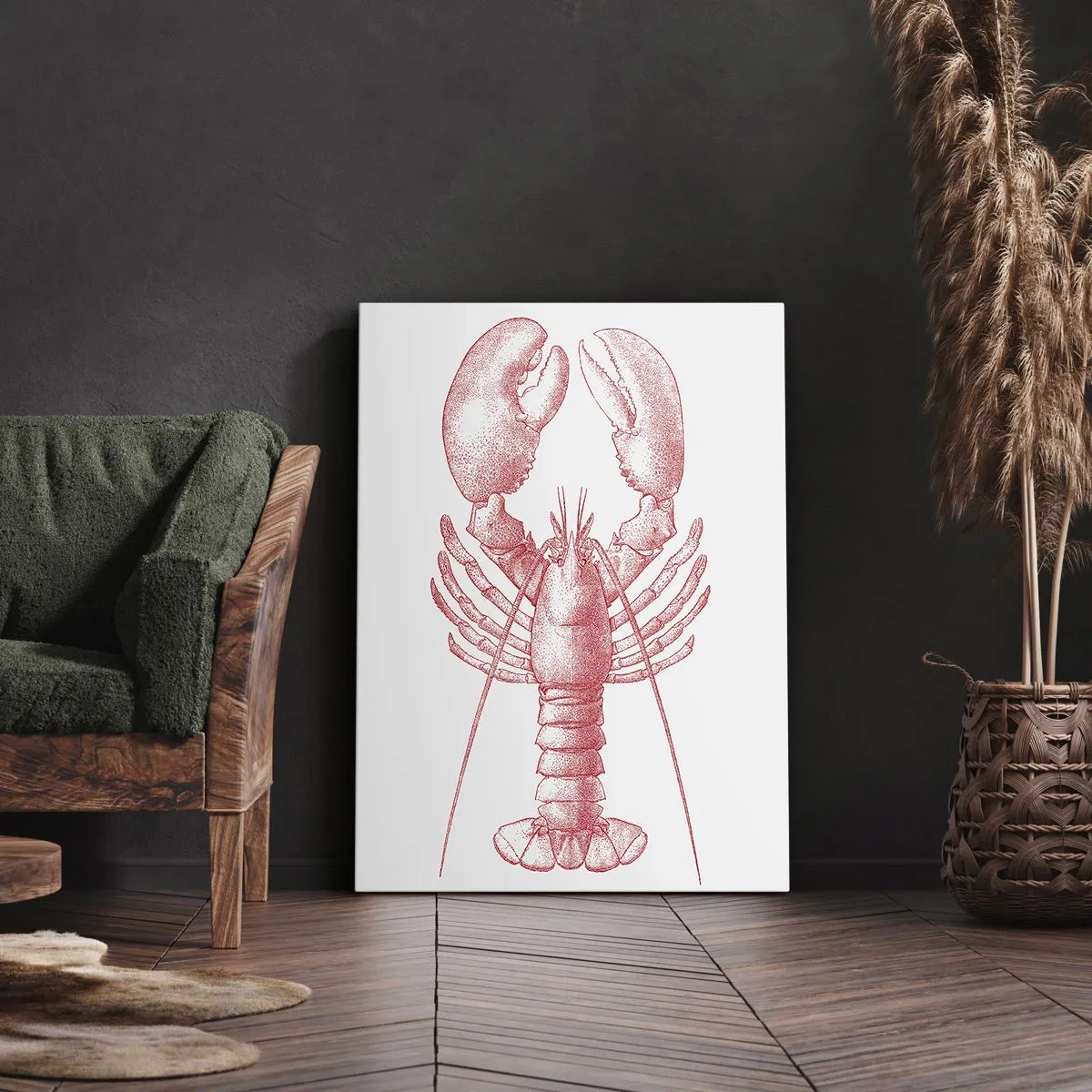 Canvastavla - Bild på duk - Hummer värdig Homer - 50x70 cm